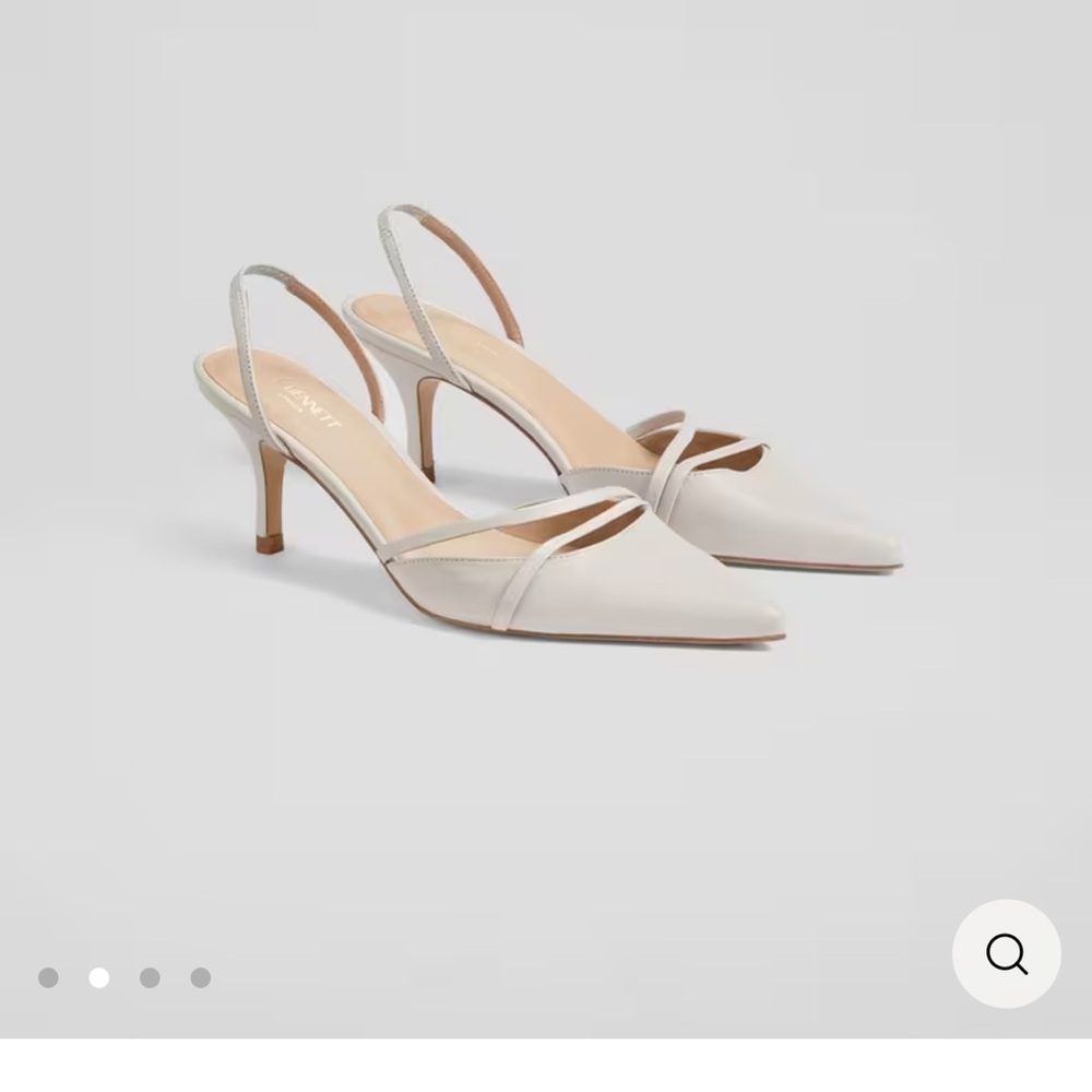 LK Bennett Cream Slingback Heels